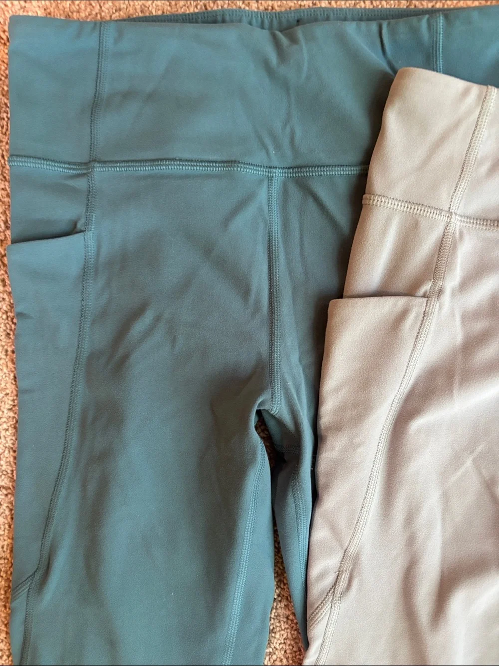 Athleta Performance Leggings - Teal & Mint Set